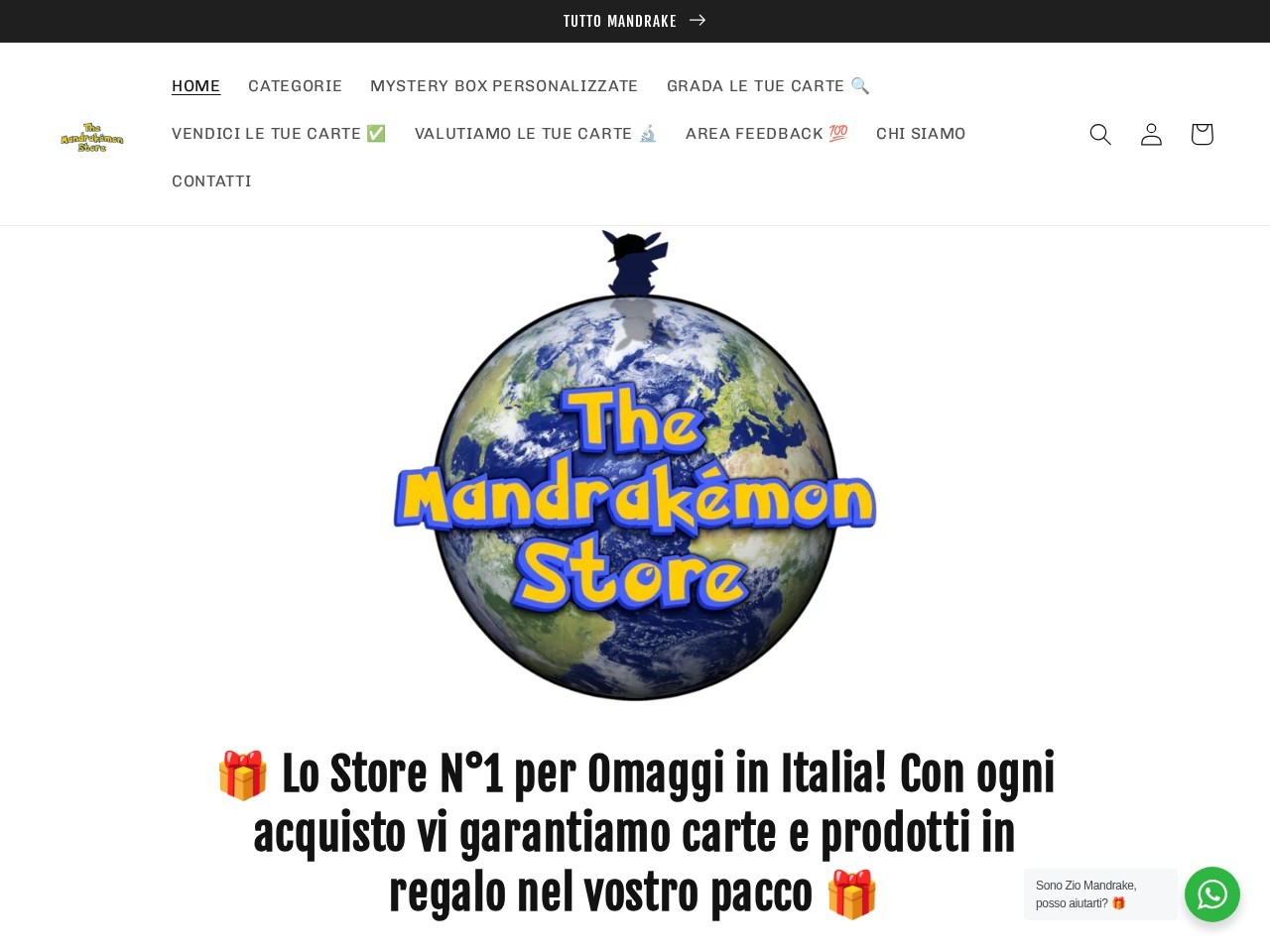 The Mandrakémon Store S.R.L.S. — Website Preview