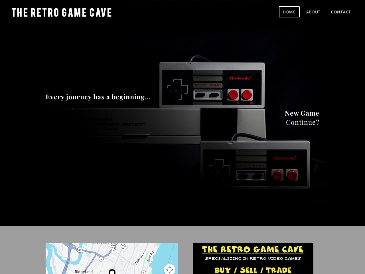 The Retro Game Cave — Website Preview