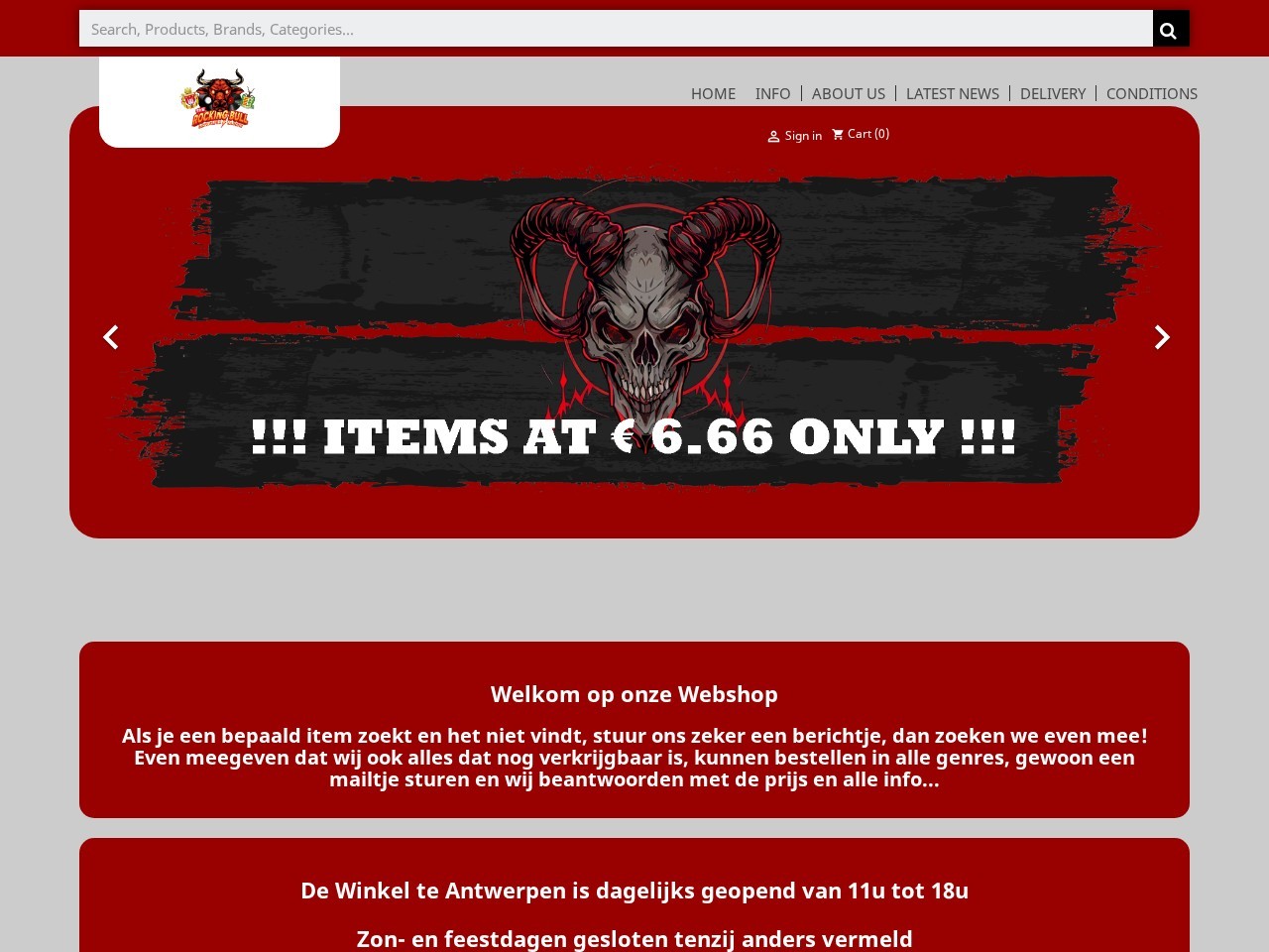 The Rocking Bull — Website Preview