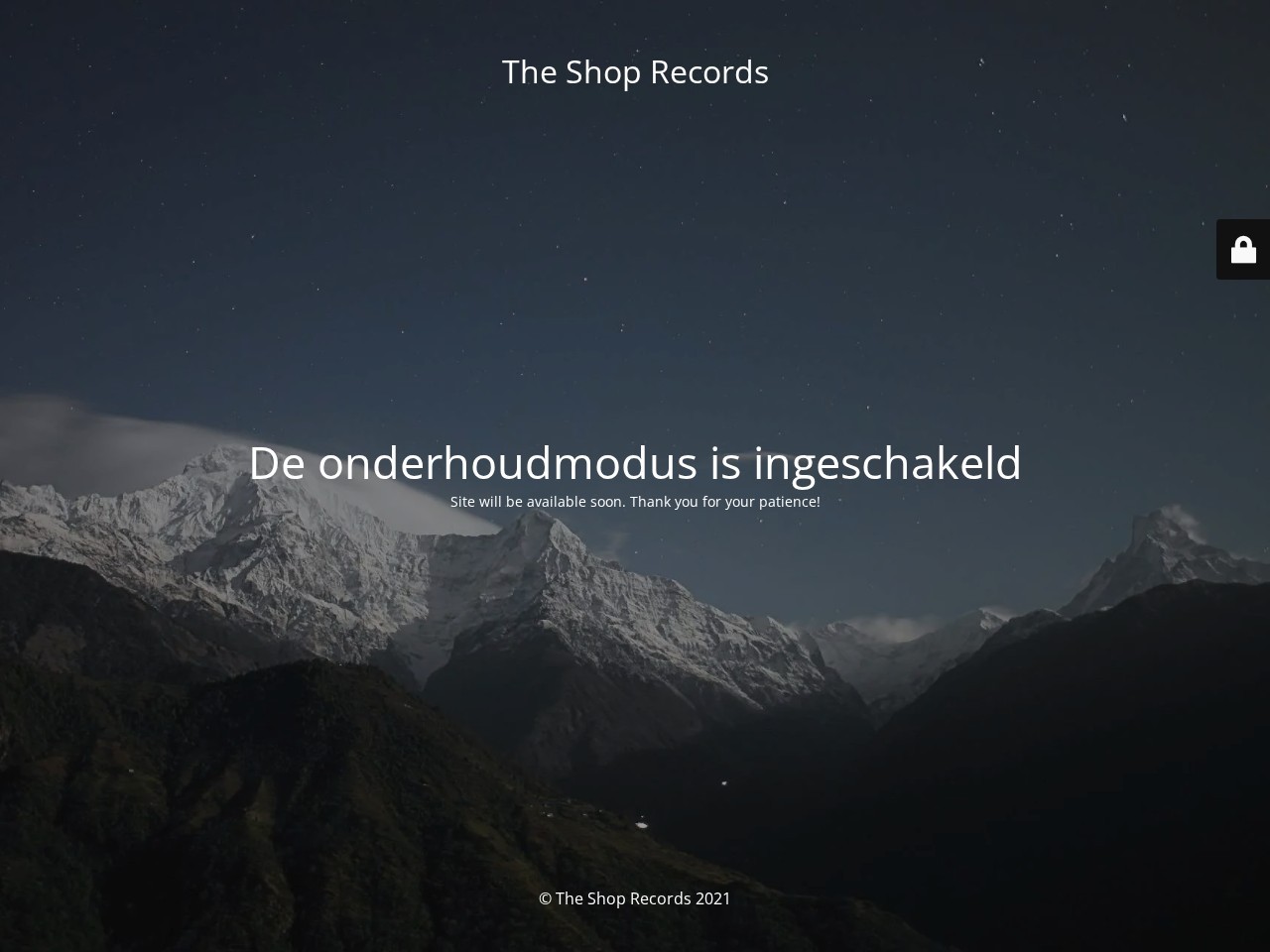 THE SHOP records — Website Preview