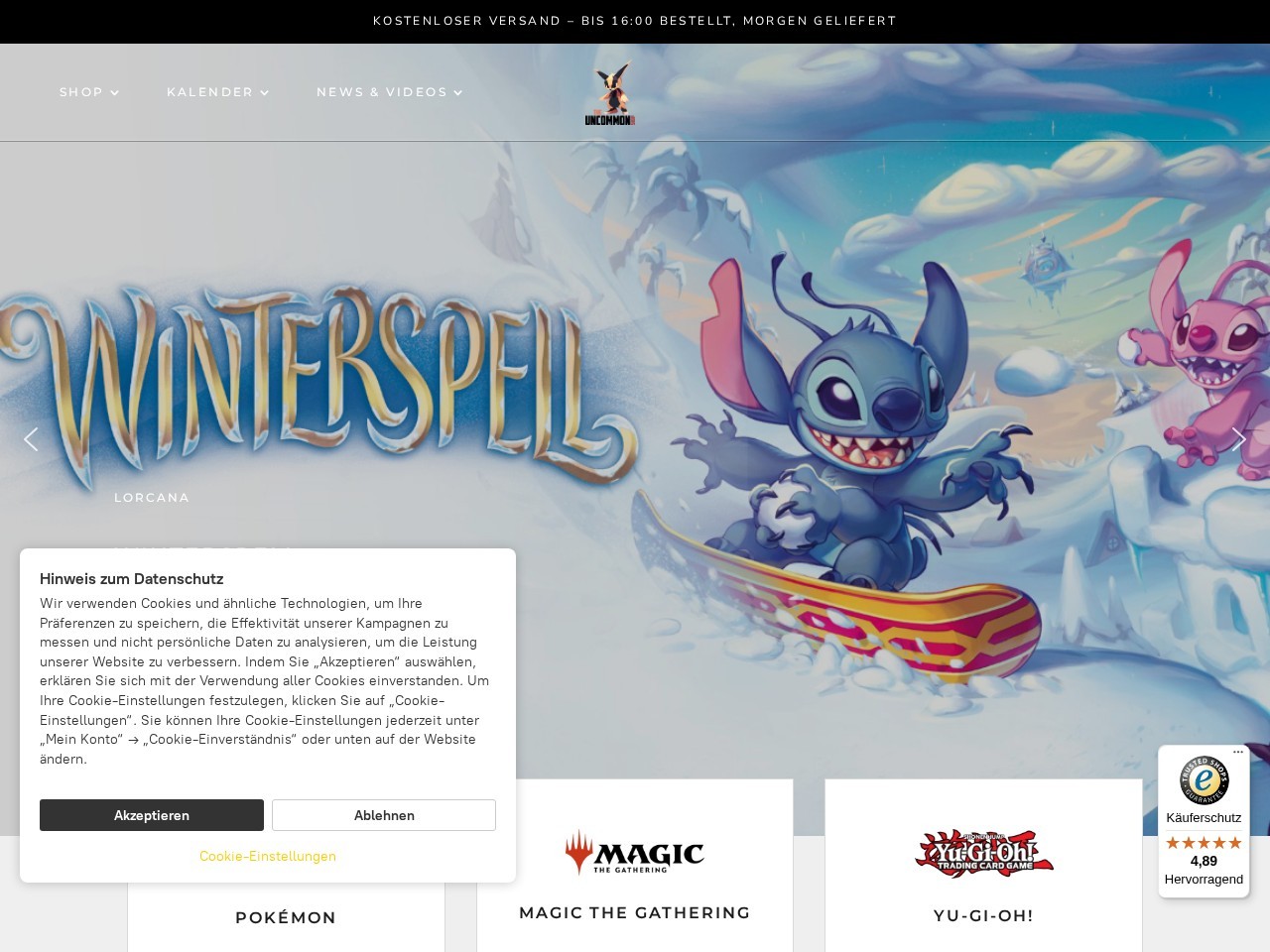 The Uncommon Shop โ Website Preview