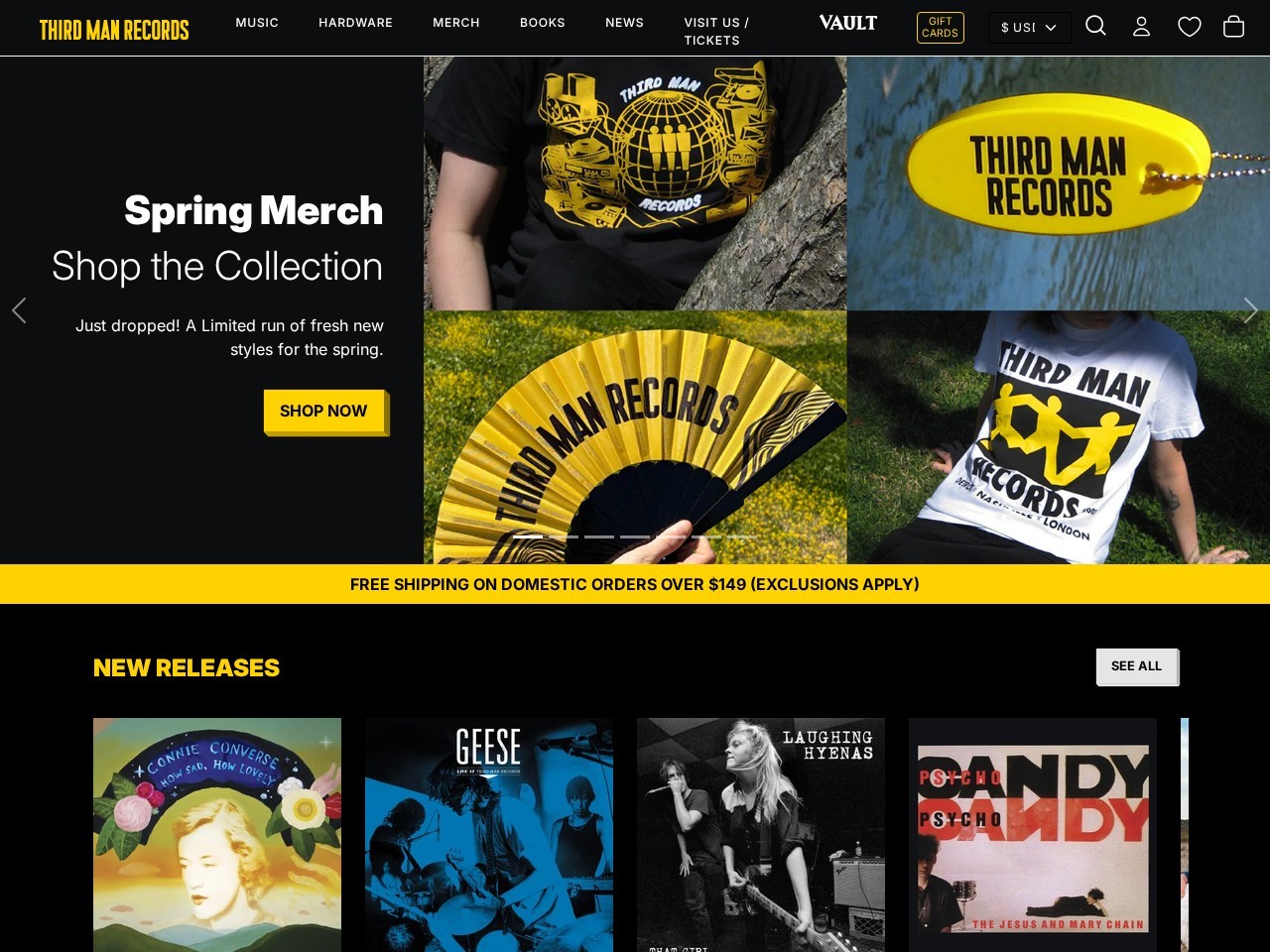 Third Man Records London — Website Preview