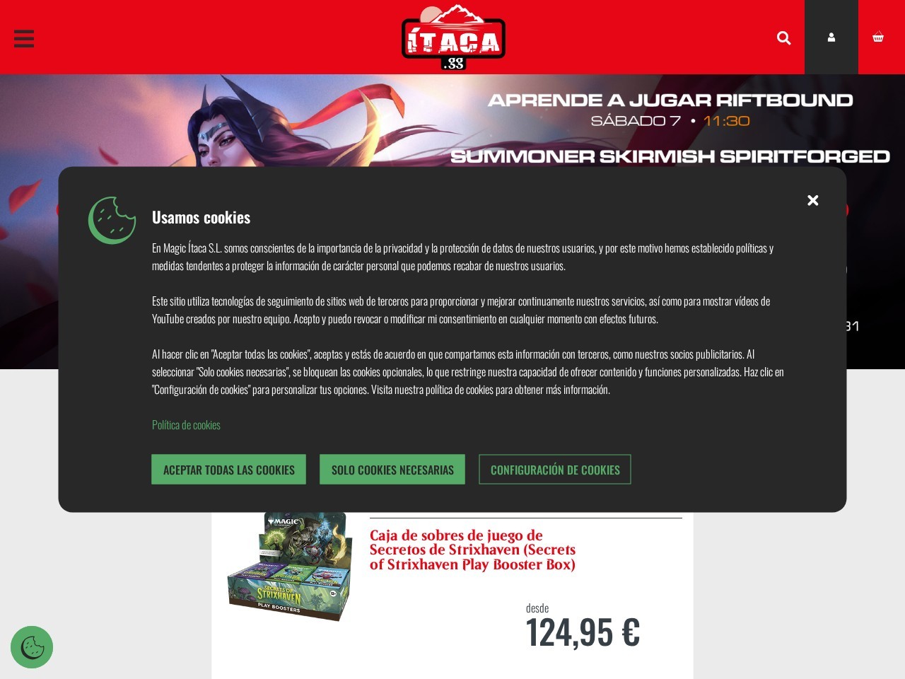 Tienda de Juegos Ítaca — Website Preview