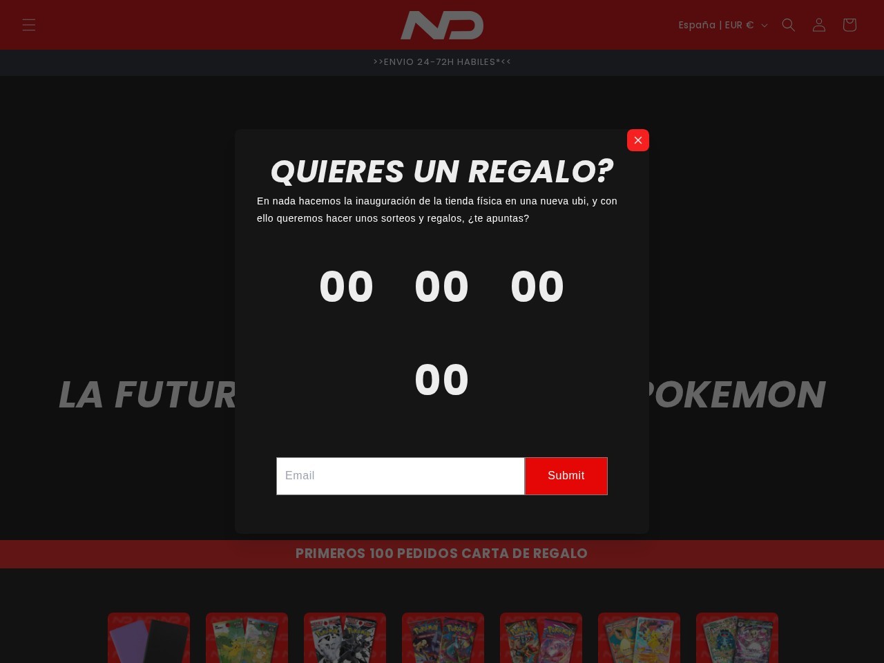 Tienda de Pokemon | NuncaEsDemasiado TCG — Website Preview