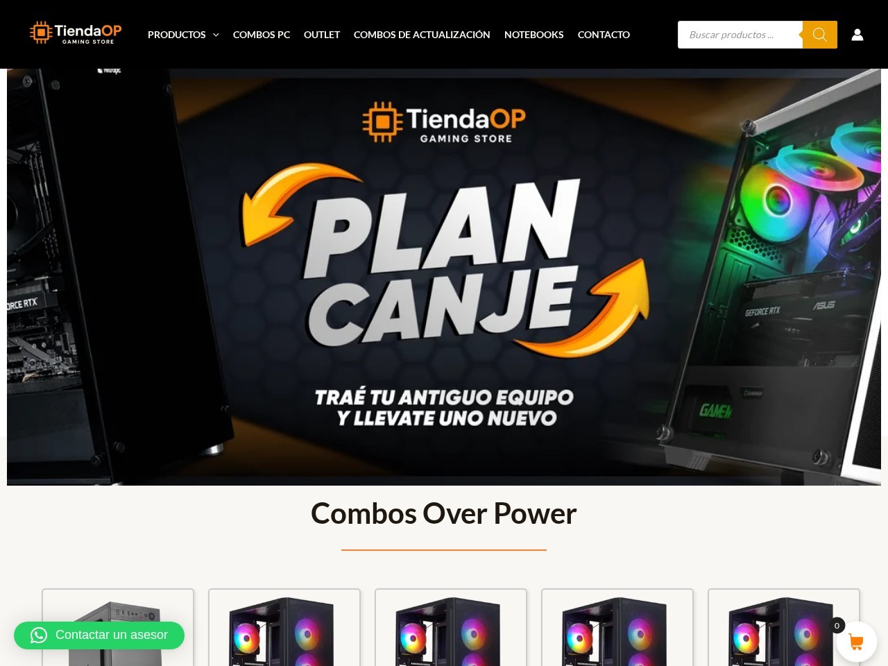 TiendaOP — Website Preview