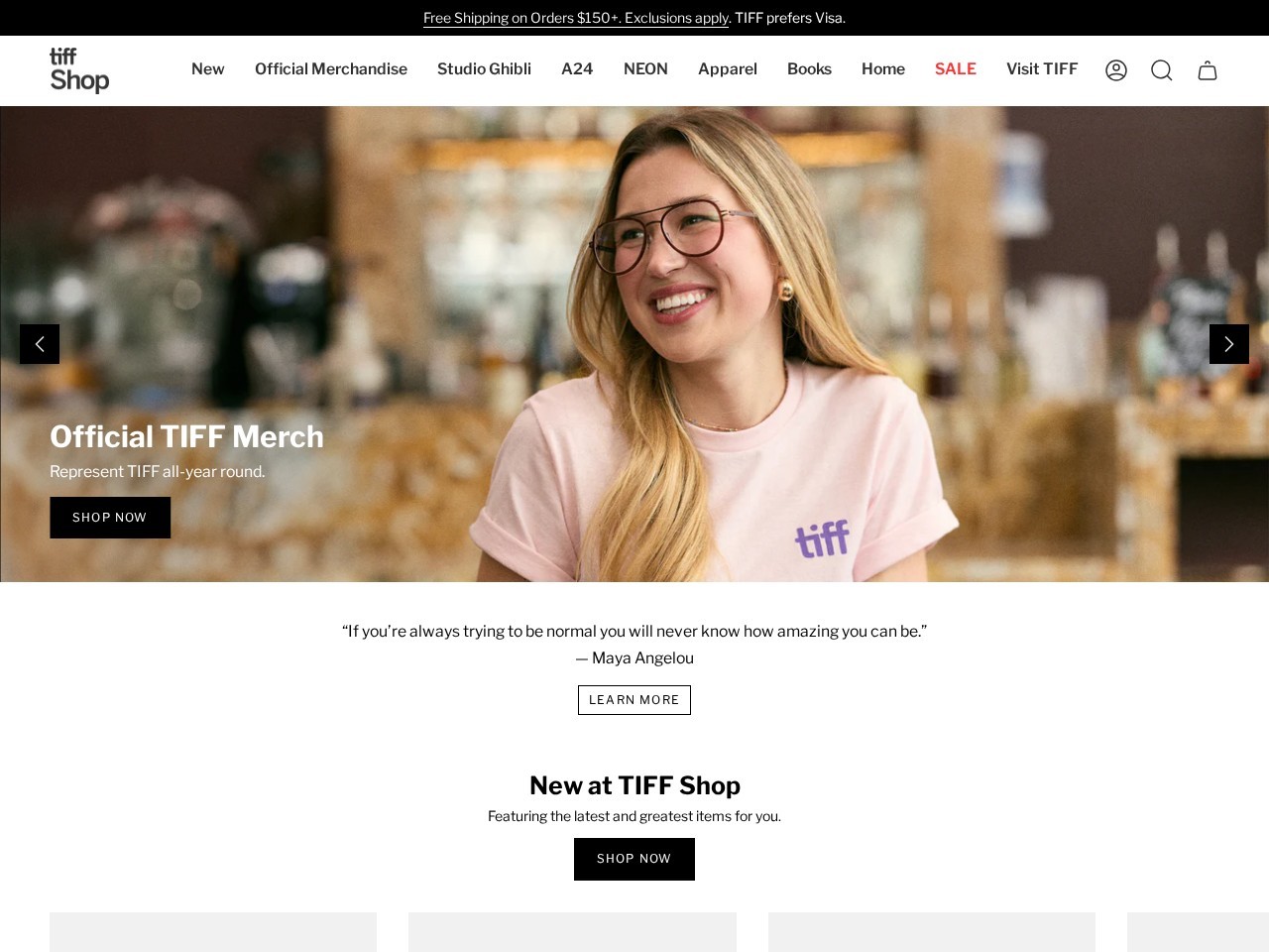TIFF Shop — Website Preview