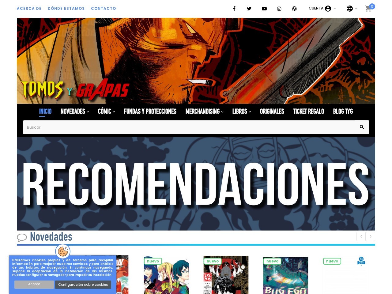 Tomos y Grapas — Website Preview