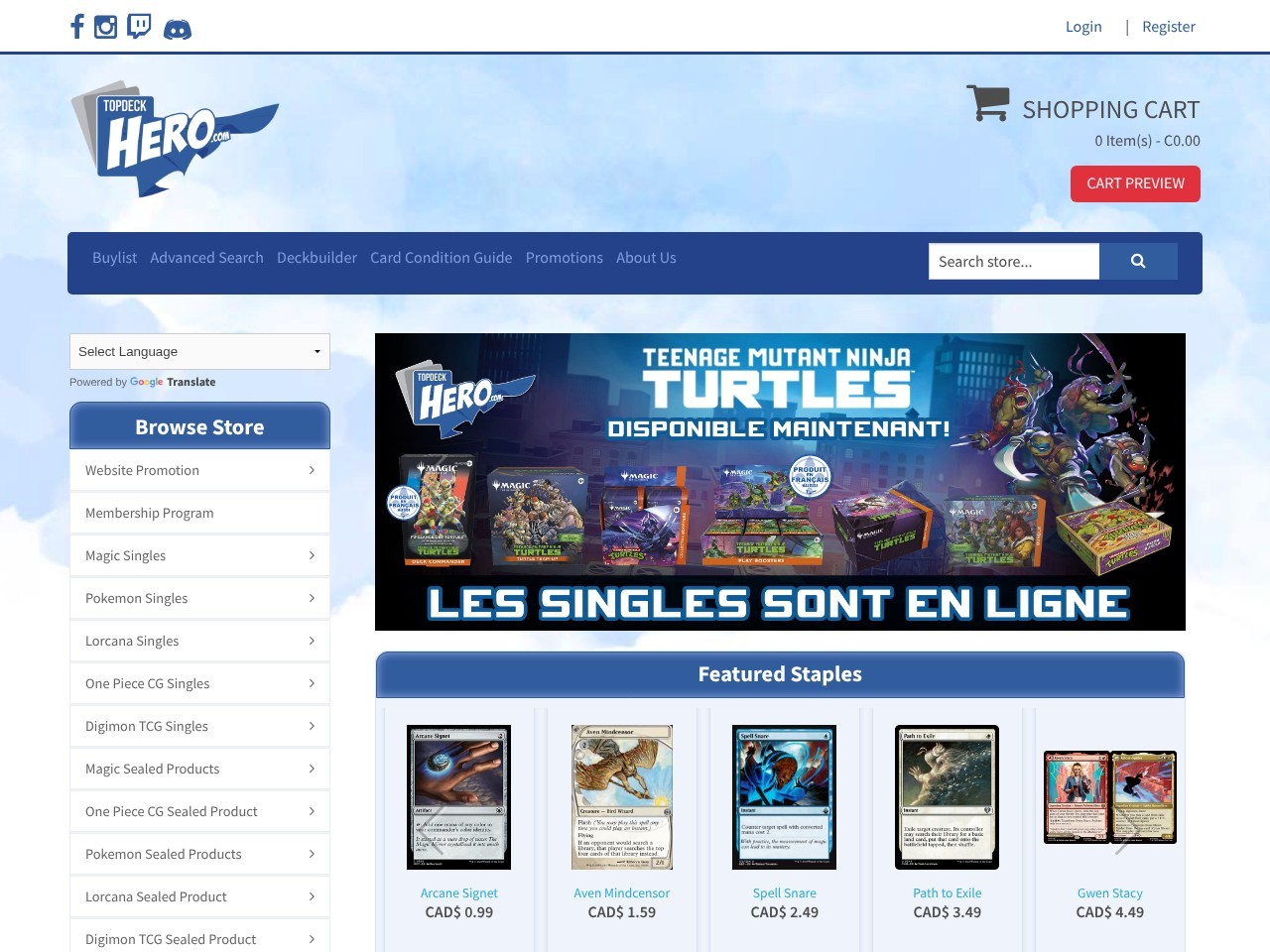 Topdeck Hero — Website Preview