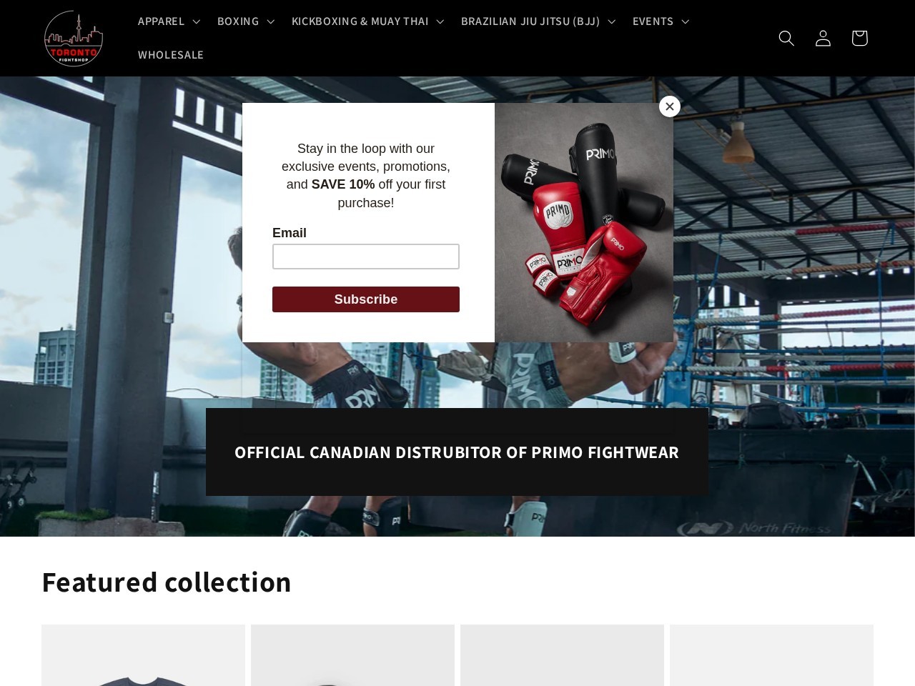 Toronto Fight Shop โ Website Preview