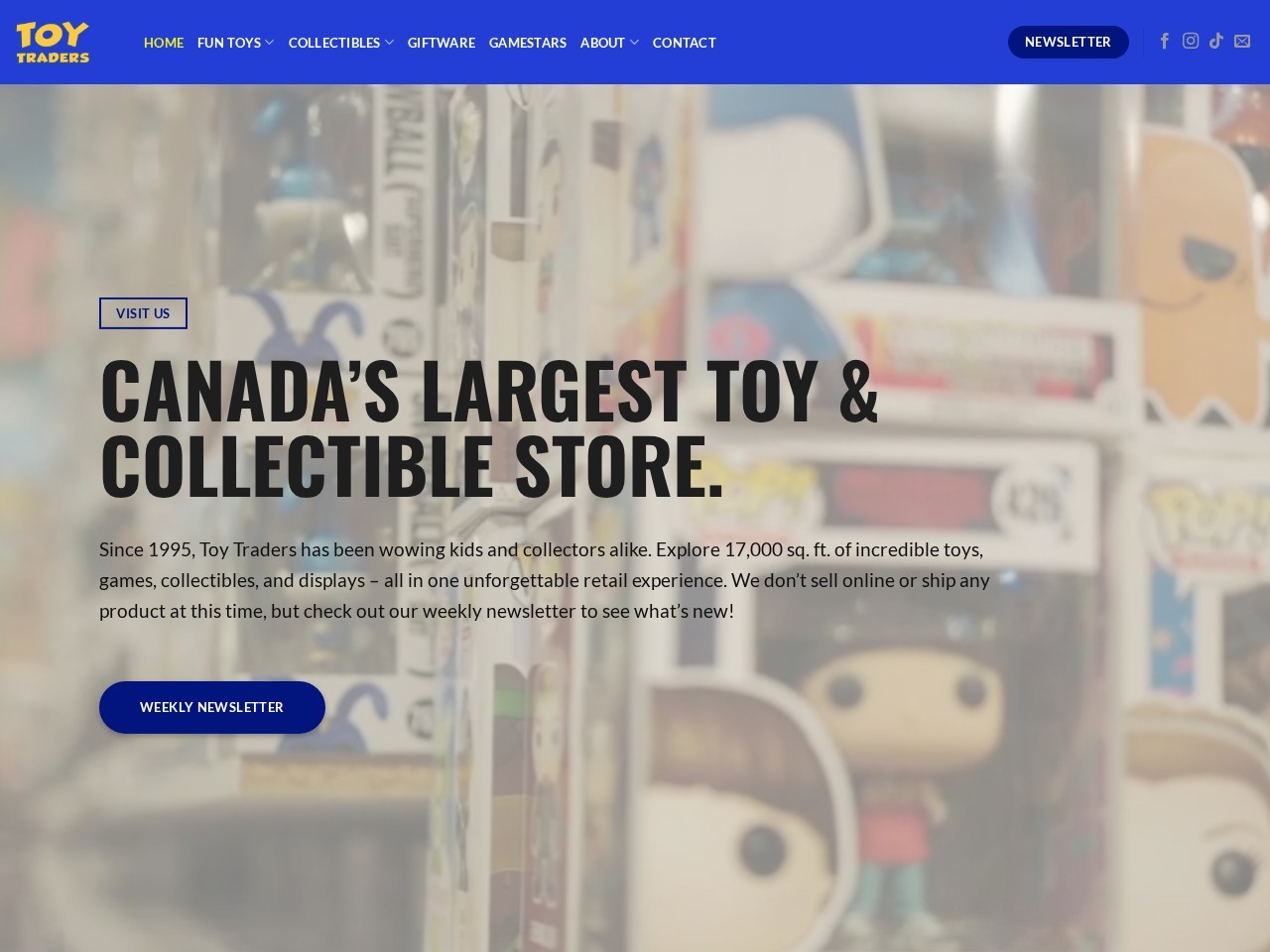 Toy Traders — Website Preview