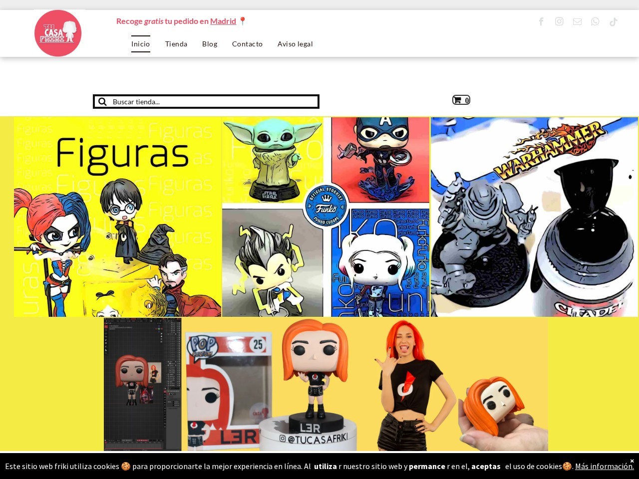 Tu Casa Friki: tienda de funko personalizados — Website Preview
