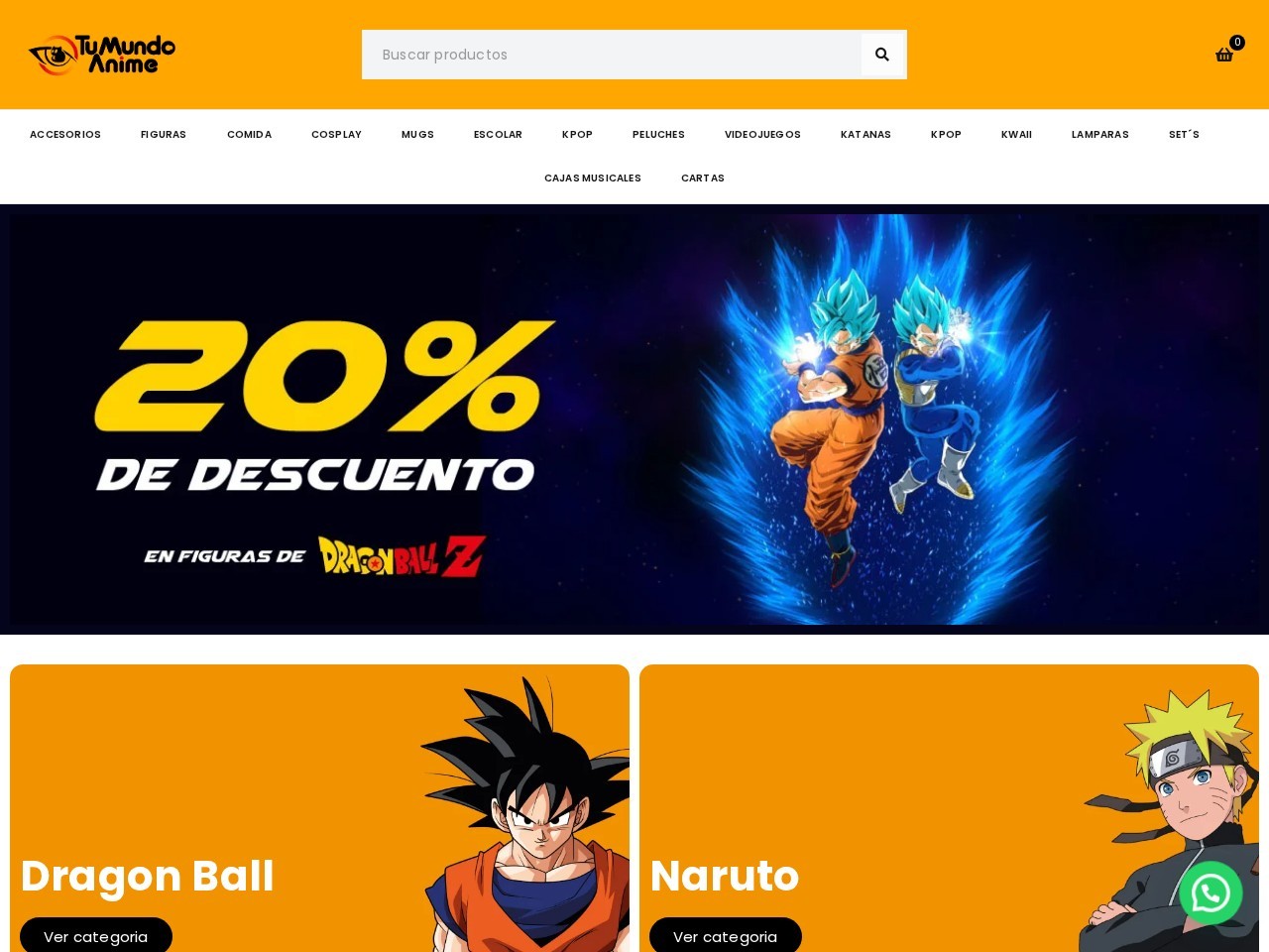 Tu Mundo Anime — Website Preview