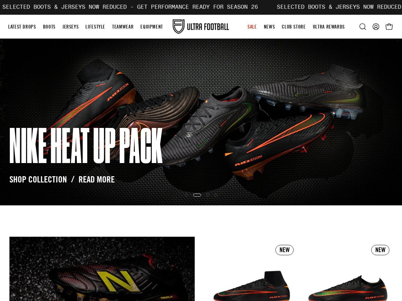 Ultra Football — Website Preview