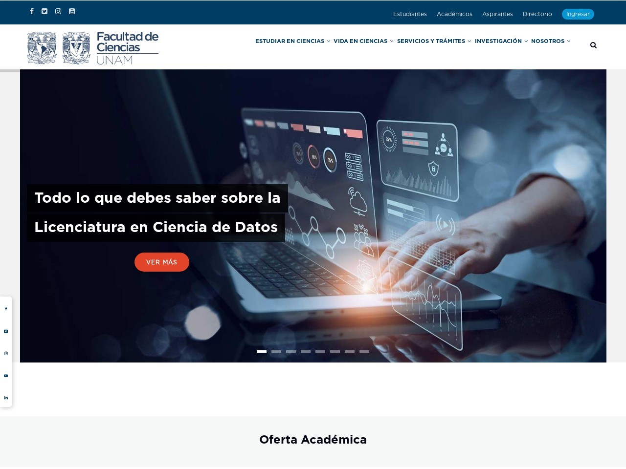 UNAM - Facultad De Ciencias — Website Preview