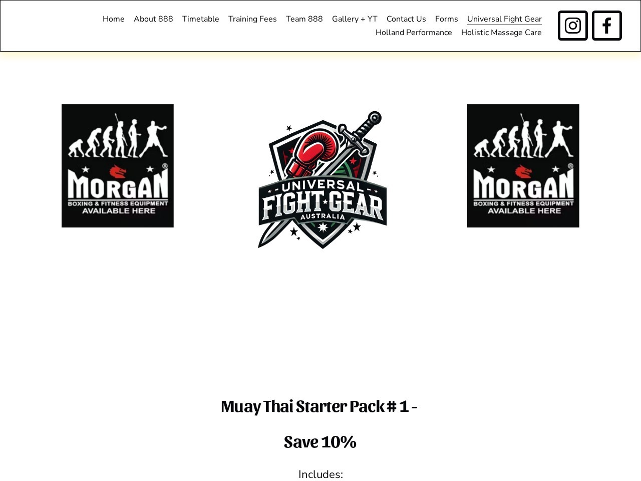 Universal Fight Gear Australia — Website Preview