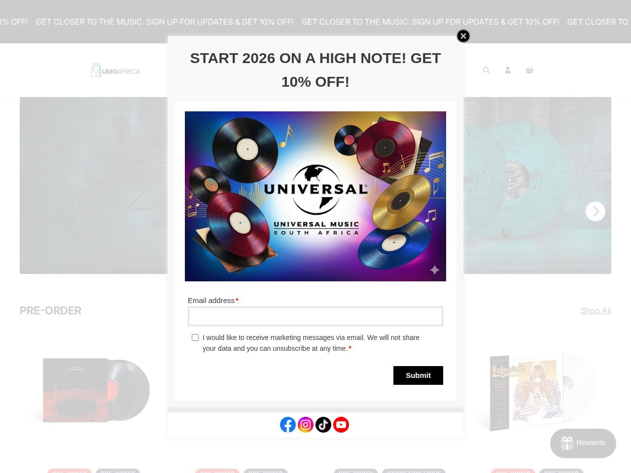 Universal Music South Africa — Website Preview
