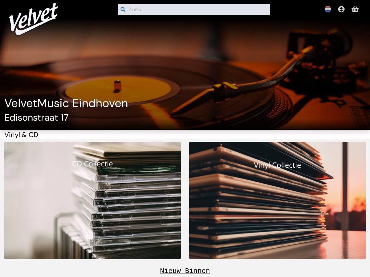 VelvetMusic Eindhoven — Website Preview