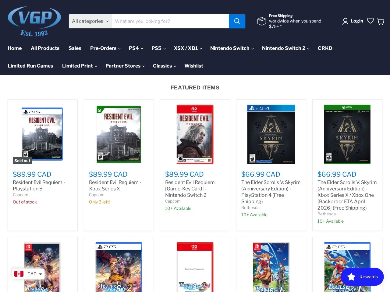 Video Games Plus — Website Preview