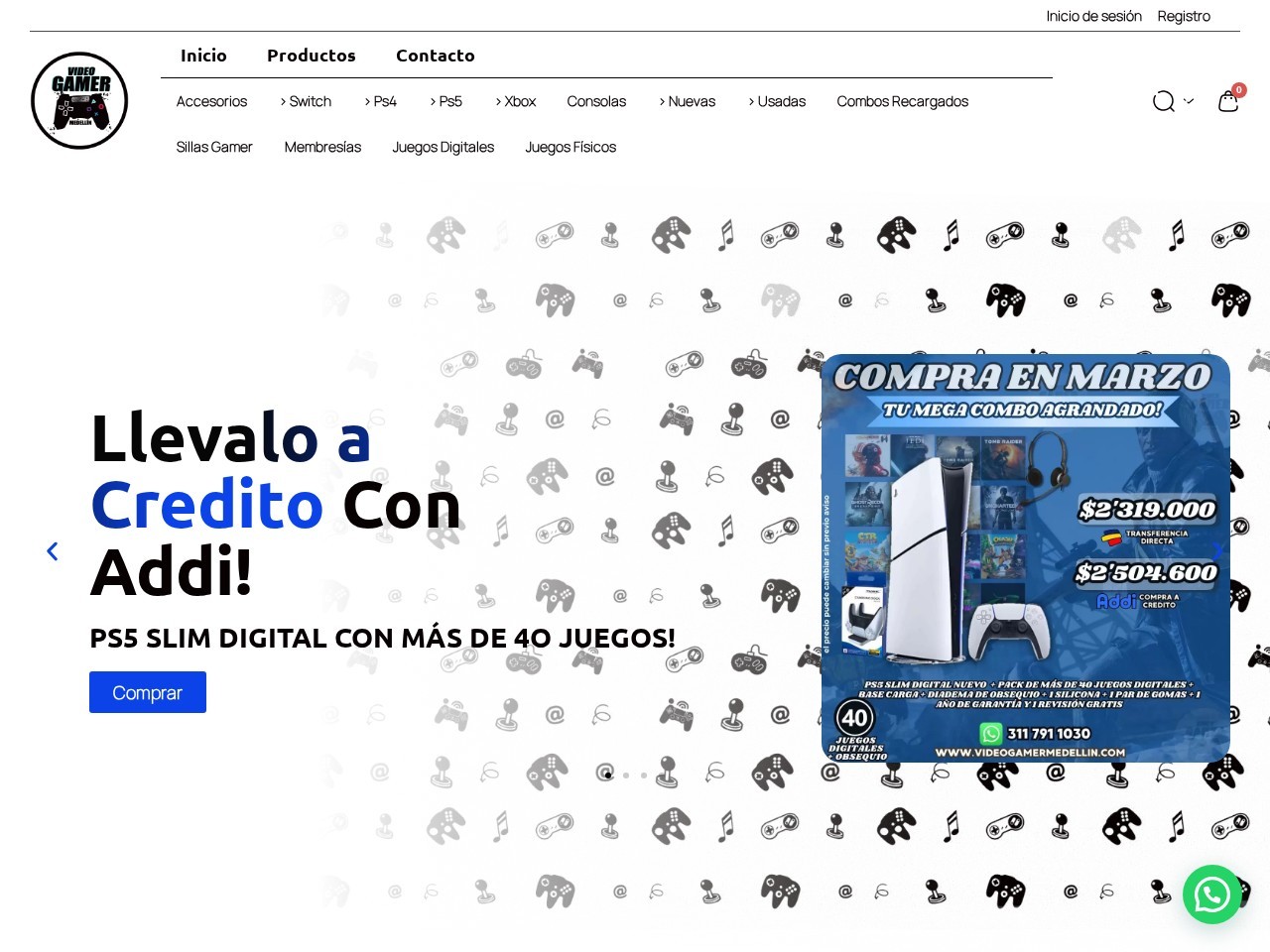 VideoGamer Medellín — Website Preview