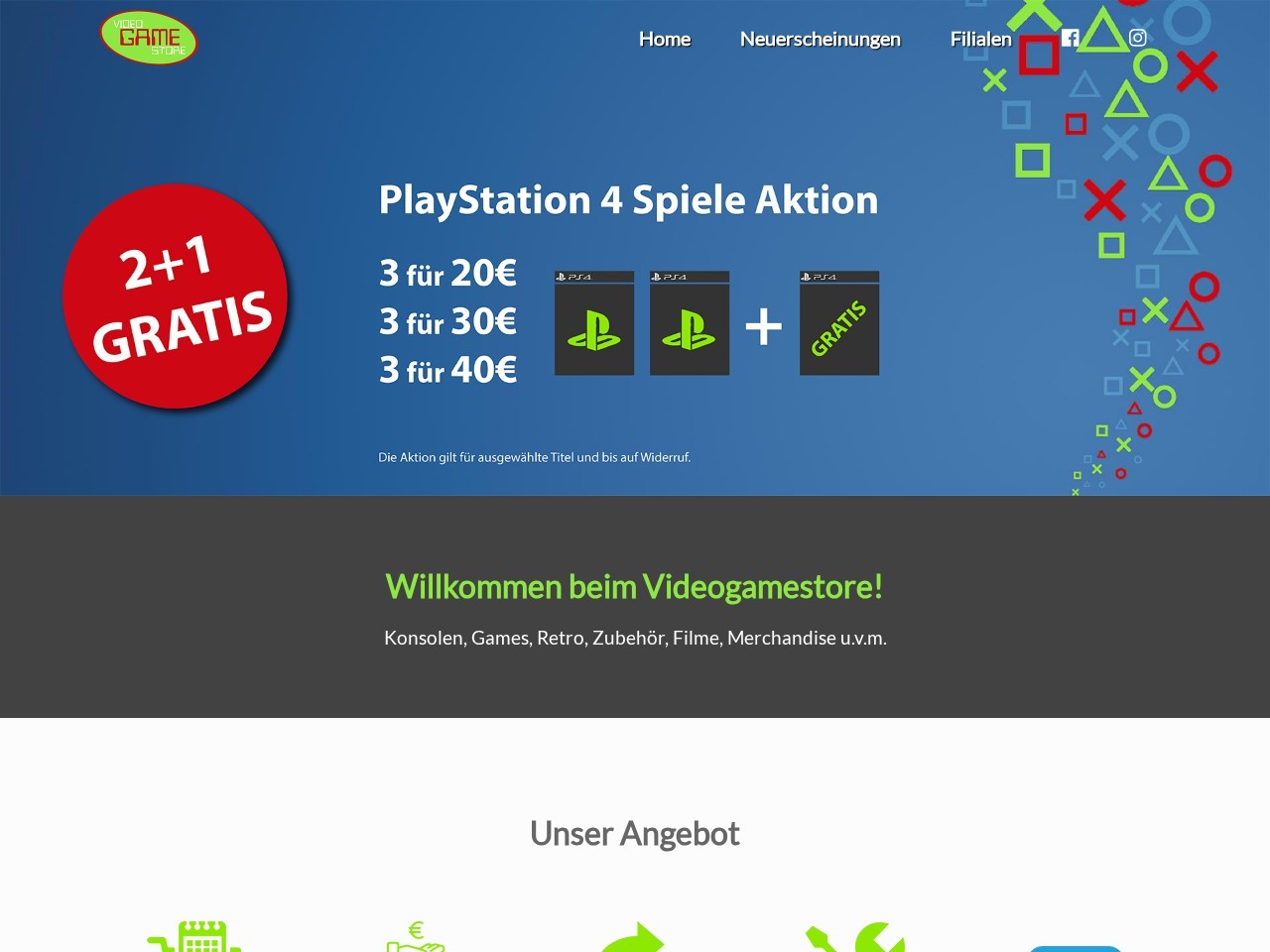 Videogamestore Meidling — Website Preview