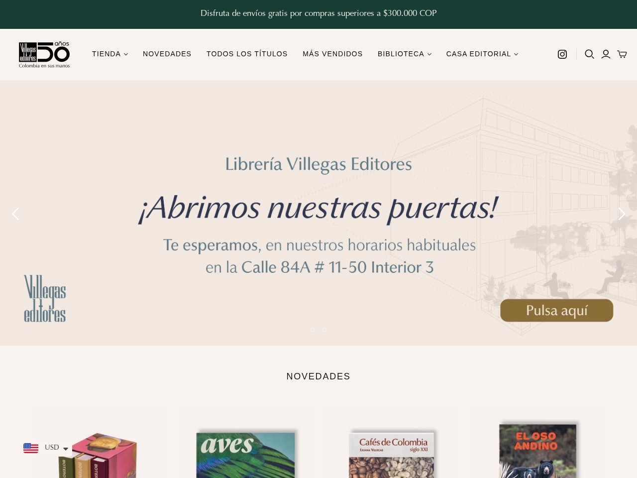 Villegas Editores — Website Preview