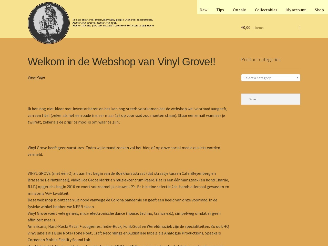 vinyl Grove — Website Preview