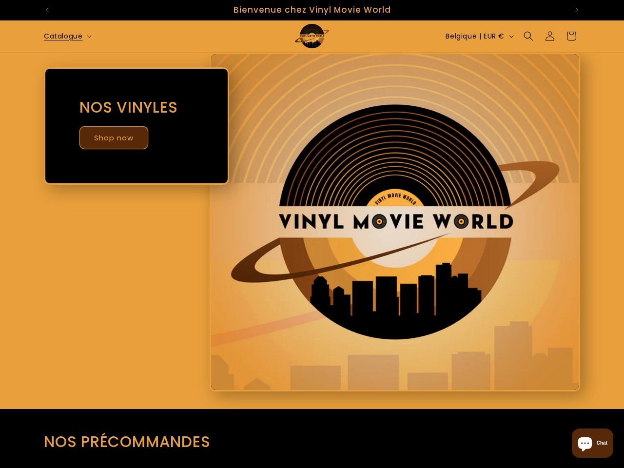 VINYL MOVIE WORLD — Website Preview