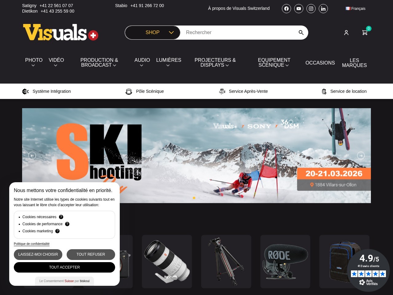 Visuals Switzerland SA — Website Preview