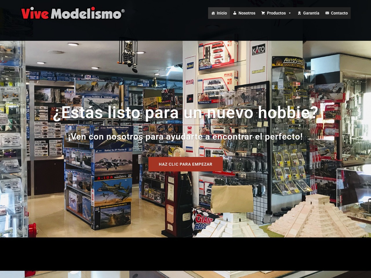 VIVE MODELISMO — Website Preview