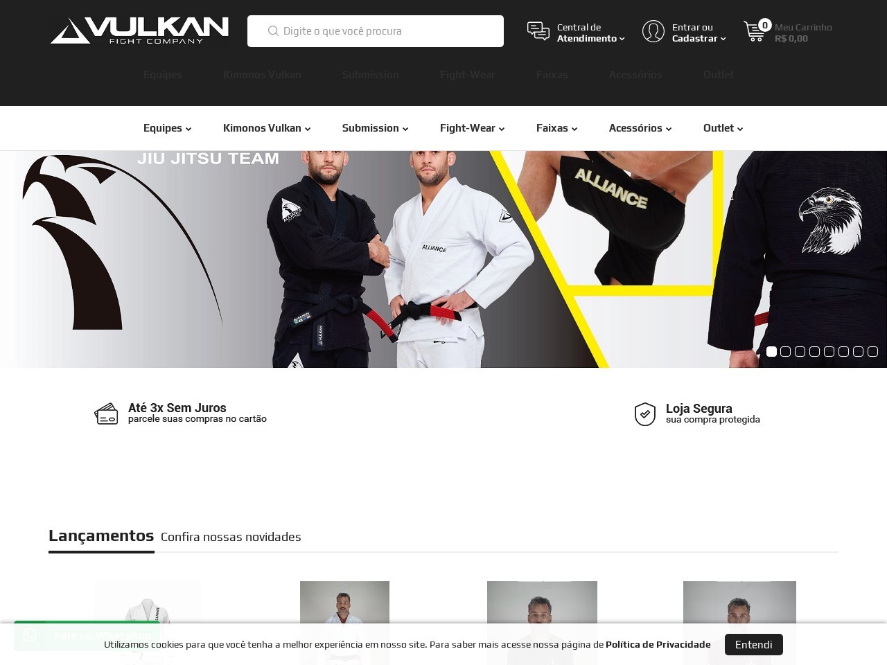 Vulkan Fight Company - Brazil — Website Preview
