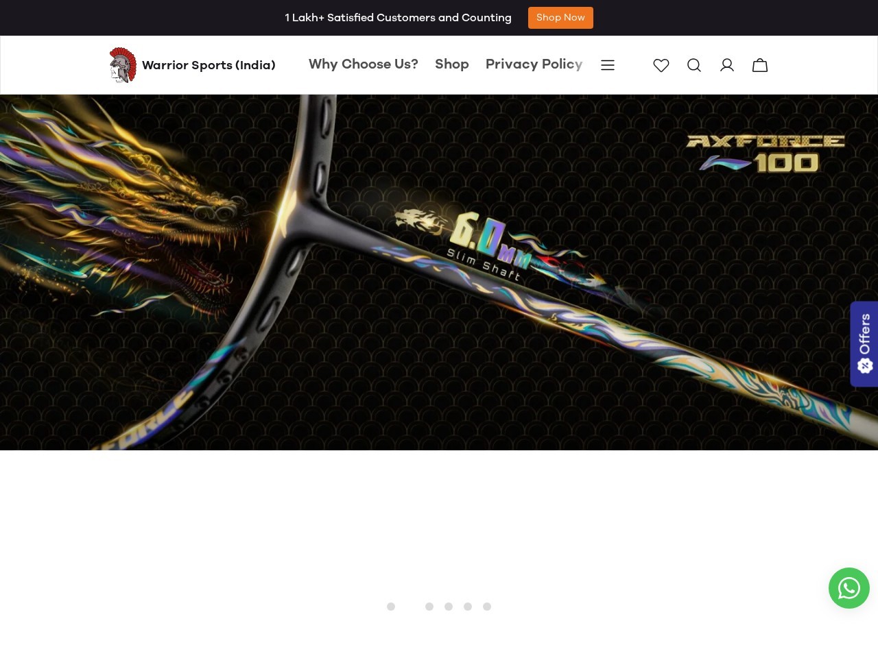 Warrior Sports (INDIA) — Website Preview