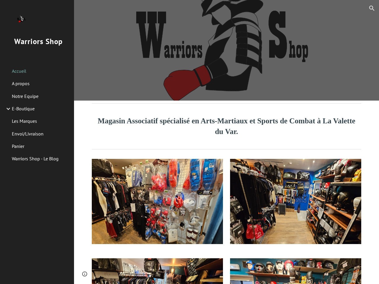 Warriors Shop — Website Preview