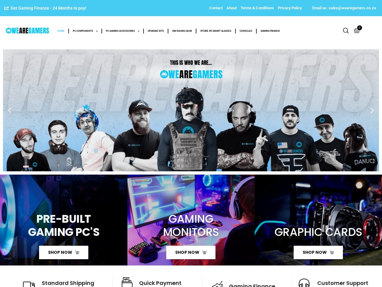 WEAREGAMERS (PTY) LTD — Website Preview