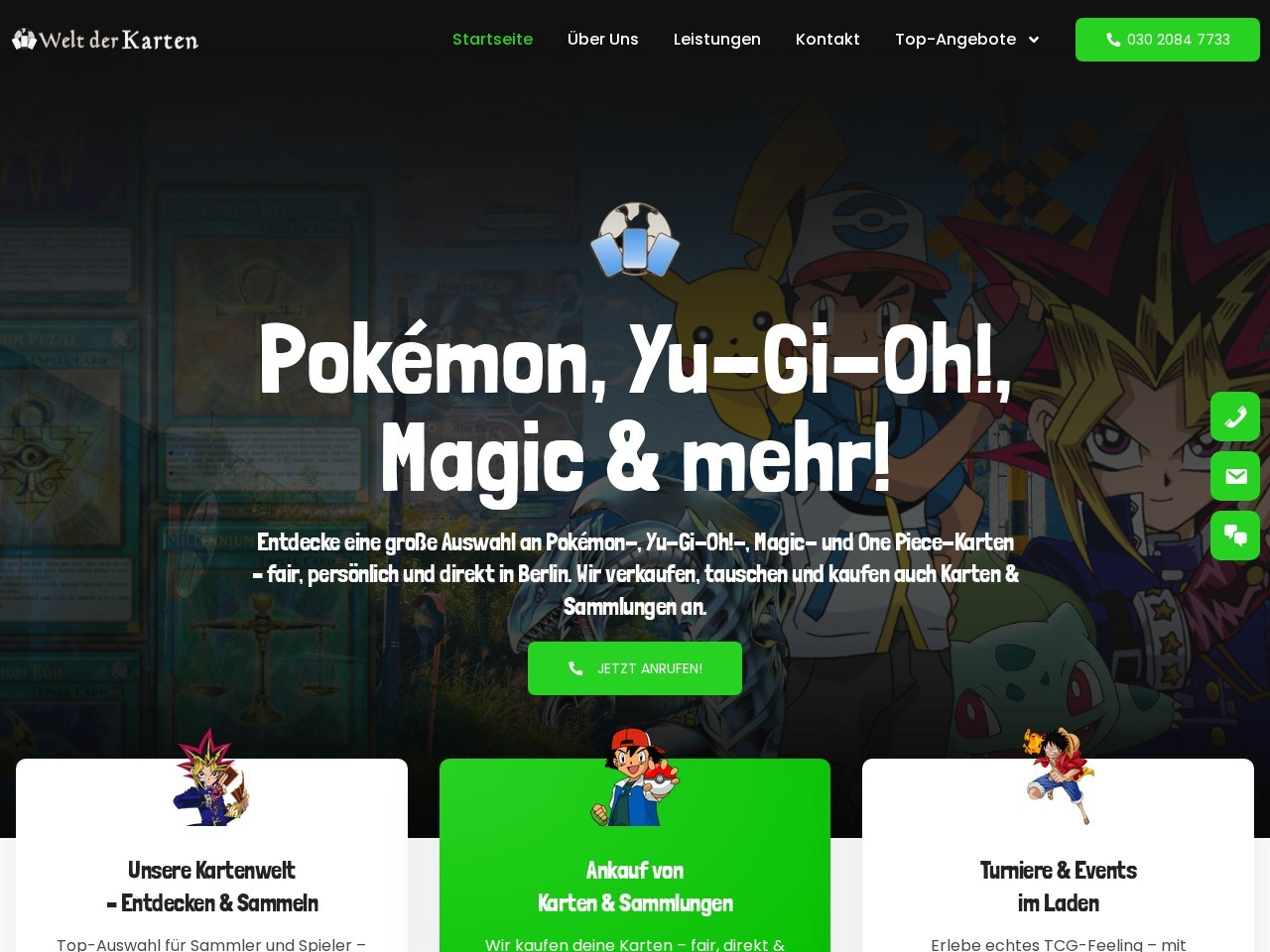 Welt der Karten Berlin — Website Preview