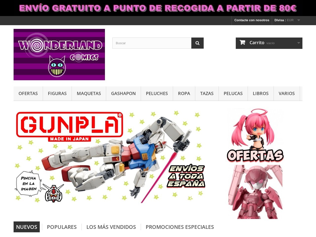 Wonderland Comics — Website Preview