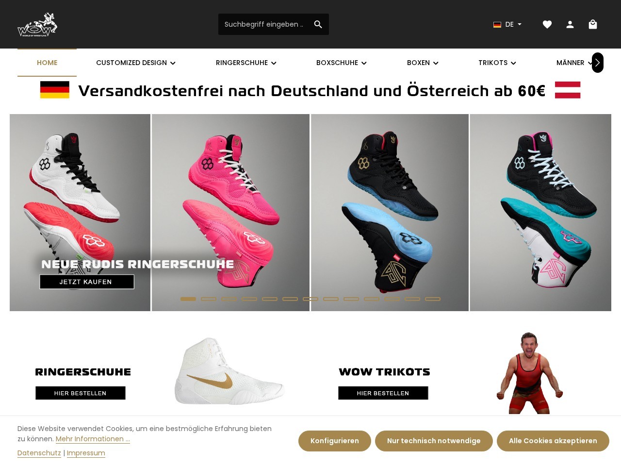 World of Wrestling — Website Preview