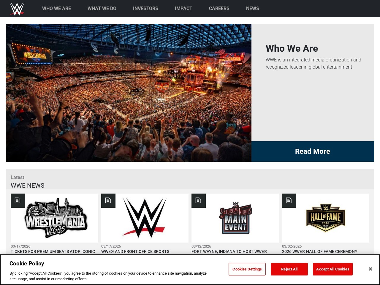WWE Office — Website Preview