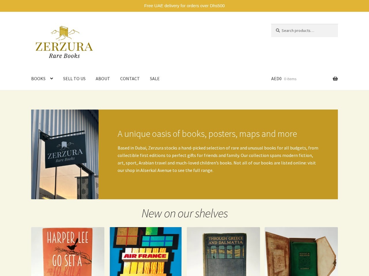 Zerzura Books and Prints — Website Preview