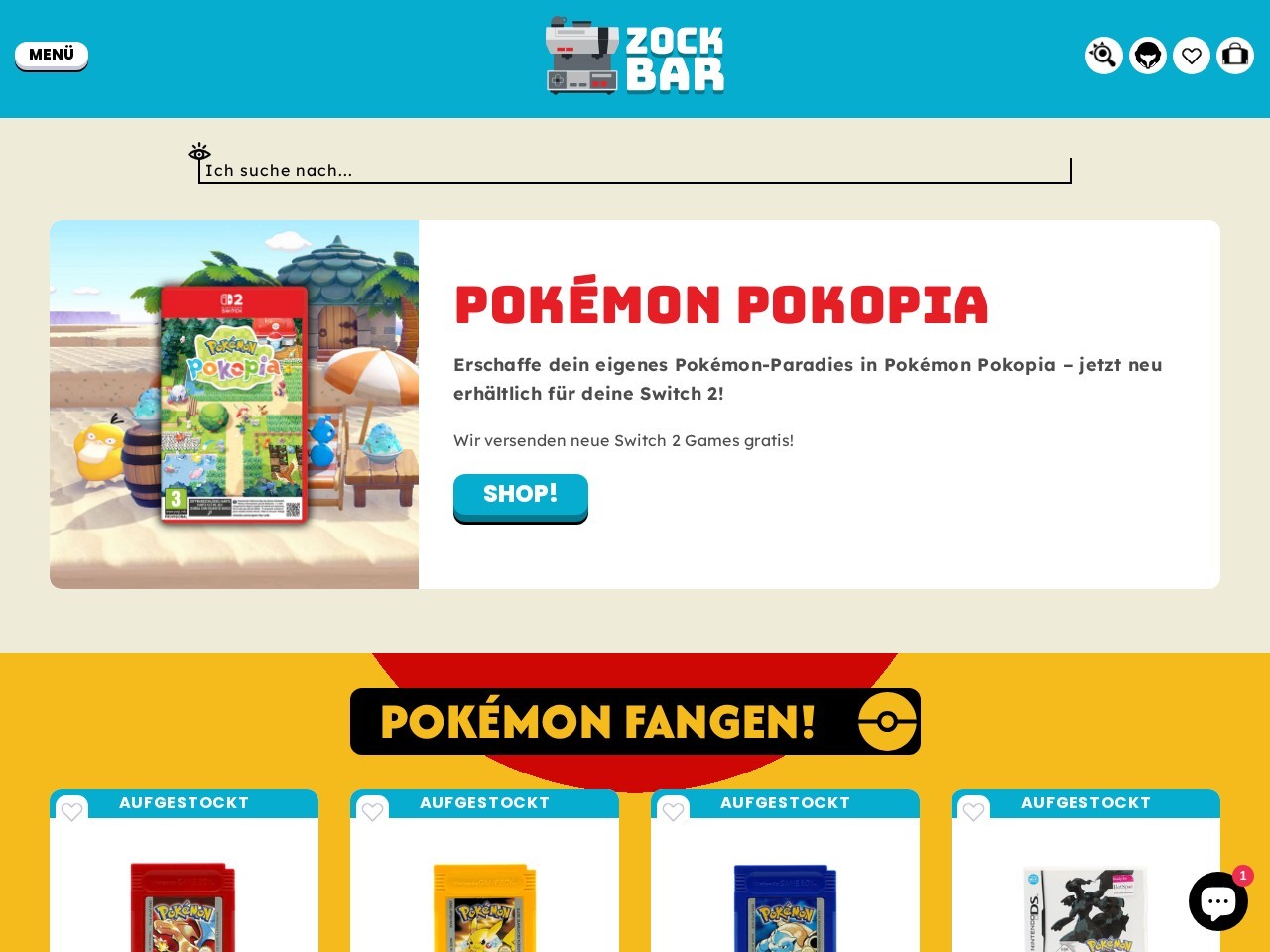 Zockbar — Website Preview