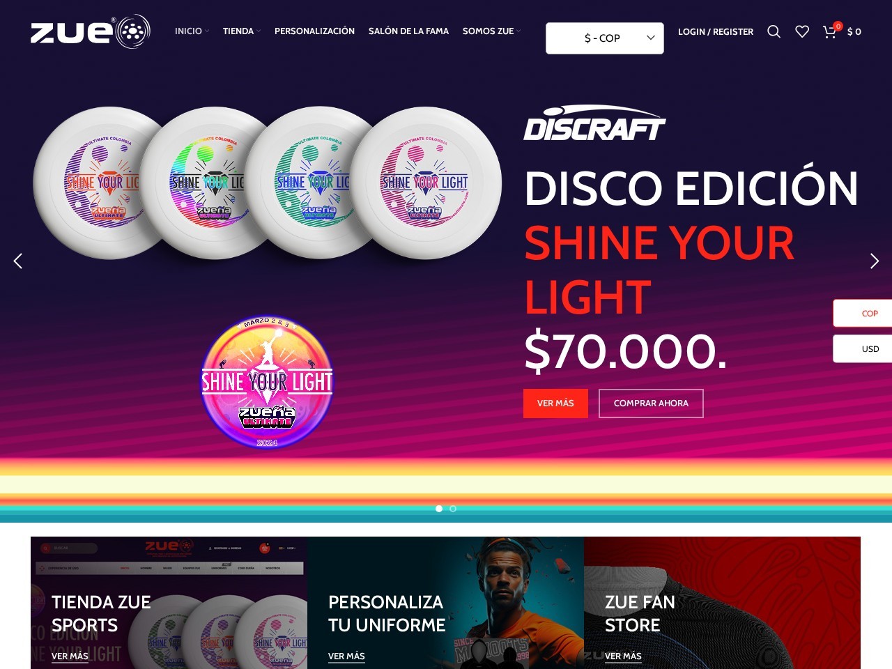 ZUE Deportes — Website Preview